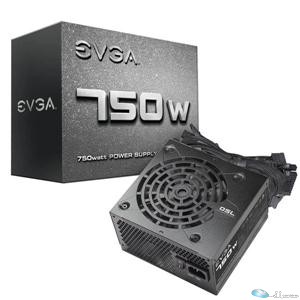 EVGA Power Supply 100-N1-0750-L1 750W +12V 120mm Fan ATX Retail