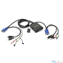 2-Port USBCableKVMSwitchwithAudioandMic