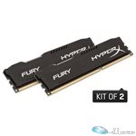 8GB (2x4GB) HyperX Fury Black DDR3, 1600MHz, CL10, 1.5V, 240-pin DIMM, kit of 2