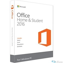 Microsoft Software 79G-04589 Office 2016 Home/Student English P2 32/64-Bit Medialess Brown Box