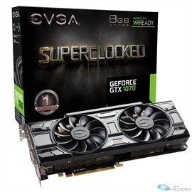 eVGA Video Card 08G-P4-5173-KR GTX 1070 8GB DDR5 PCI Express 3.0 DVID/HDMI/3xDisplayport Retail