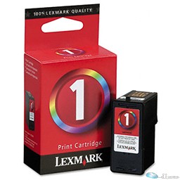 Lexmark Cartridge No. 1 - Color (cyan, magenta, yellow) - original - ink cartridge - for X2310, 2330, 2350, 2450, 2470, 2470m, 3430, 3450, 3470; Z730, 735 
