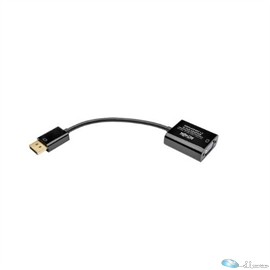 DisplayPort to VGA Active Adapter Video Converter , DP ver 1.2 (M/F), 6-in. (15.