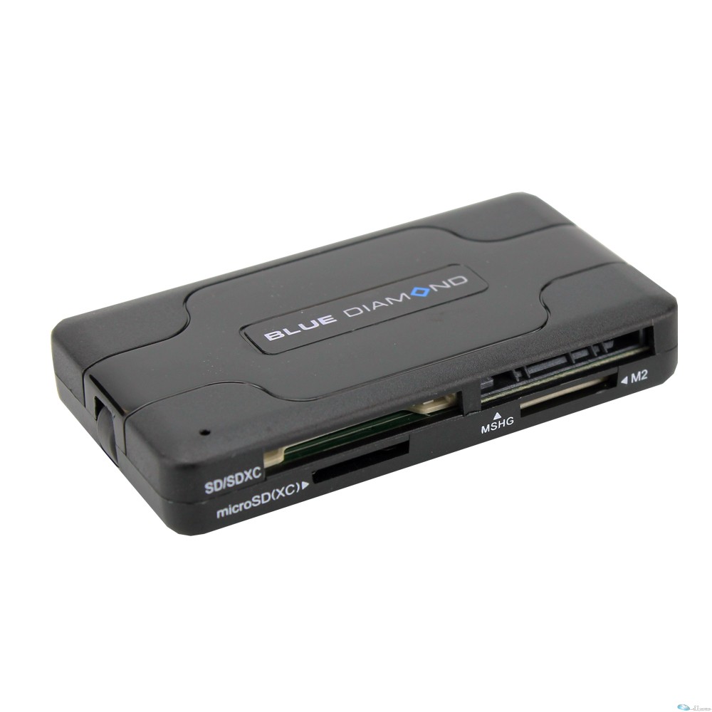MANHATTAN Multi-Card Reader/Writer Hi-Speed USB 2.0, External, 60-in-1, Black