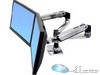 Ergotron LX Dual Side-by-Side Arm - Mounting kit ( desk clamp mount, grommet mount, 2 articulating arms, 2 extension brackets ) for LCD display - screen size: up to 27 - mounting interface: 100 x 100 mm, 75 x 75 mm - desktop stand