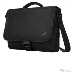 Lenovo Carrying Case (Messenger) for 15.6 Notebook - Black - Water Resistant - Nylon Body - Polyester Exterior Material - Shoulder Strap, Handle - 11.02 (280 mm) Height x 15.75 (400 mm) Width x 2.52 (64 mm) Depth
