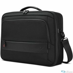 Lenovo Carrying Case (Briefcase) for 16 Lenovo Notebook, Accessories, Workstation, Chromebook - Black - Wear Resistant, Tear Resistant, Water Resistant, Water Proof Zipper - Recycled Polyethylene Terephthalate (R-PET) Exterior Material - Polyester Interior Material - Handle, Shoulder Strap, Luggage