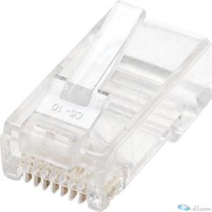 Intellinet Network Solutions 100-Pack CAT6 RJ45 Modular Plugs UTP, 2-prong, for