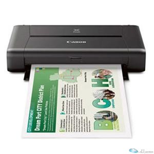 Canon PIXMA iP110 Inkjet Printer - Color - 9600 x 2400 dpi Print - Photo Print - Portable 9 ipm Mono Print / 5.9 ipm Color Print (ISO) - 53 Second Photo - 50 sheets Input - LCD - Wireless LAN - USB - PictBridge - Battery