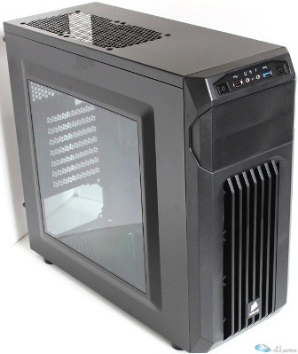 Carbide Series SPEC-01 Mid Tower Gaming Case w/ Side Window, Red LED Fan, 1xFron