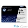 HP 05A (CE505A) Black Original LaserJet Toner Cartridge; Avg Page Yield 2300