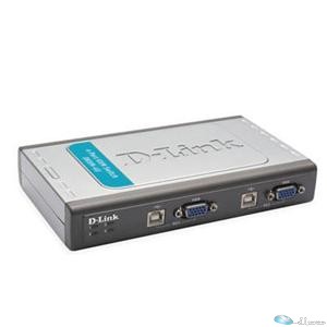 4-Port USB KVM Switch, incl. 2 KVM Cables