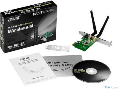 ASUS WLS PCIE 300MBPS 802.11B G N