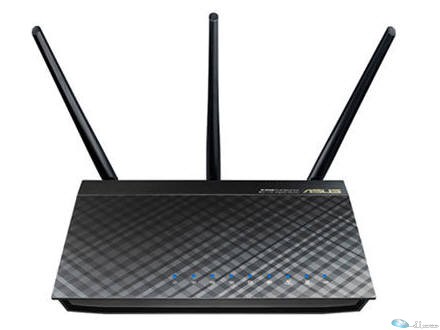 ASUS 802.11AC 1750 DUAL BAND AC-ROUTER, 2.4GHZ/5GHZ, UP TO 1750 mbps, 2x USB 2.0, 3 external antennas, 4x GB LAN