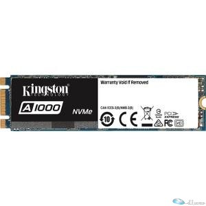 Kingston SSD SA1000M8 960G 960GB A1000 PCIe Gen3x2 NVMe (M.2 2280) Retail