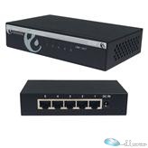 Amer Networks 5 port 10/100/1000Base-T Gigabit Ethernet Switch. Compact size, Metal