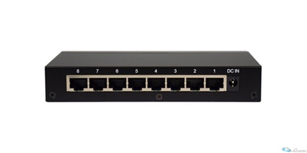Amer Networks 8 port 10/100/1000Base-T Gigabit  Ethernet Switch. Compact size, Metal