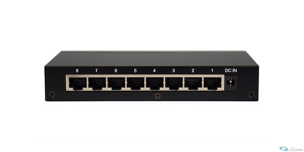 Amer Networks 8 port 10/100/1000Base-T Gigabit Ethernet Switch. Compact size, Metal