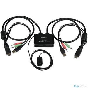 Control two HDMI , USB equipped PCs with a single monitor, keyboard, mouse and a