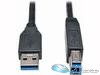 USB 3.0 SuperSpeed Device Cable (AB M/M) Black, 15-ft.